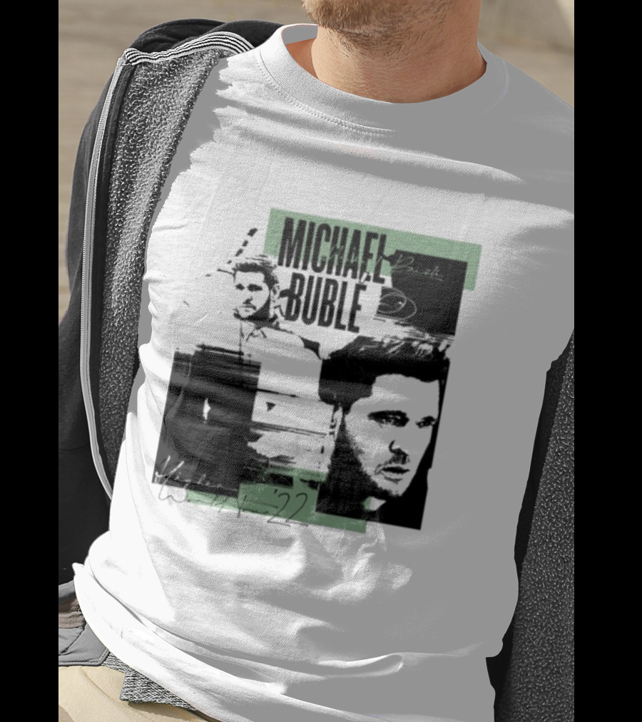 Michael Buble Higher Photo Collage 2022 T-Shirt