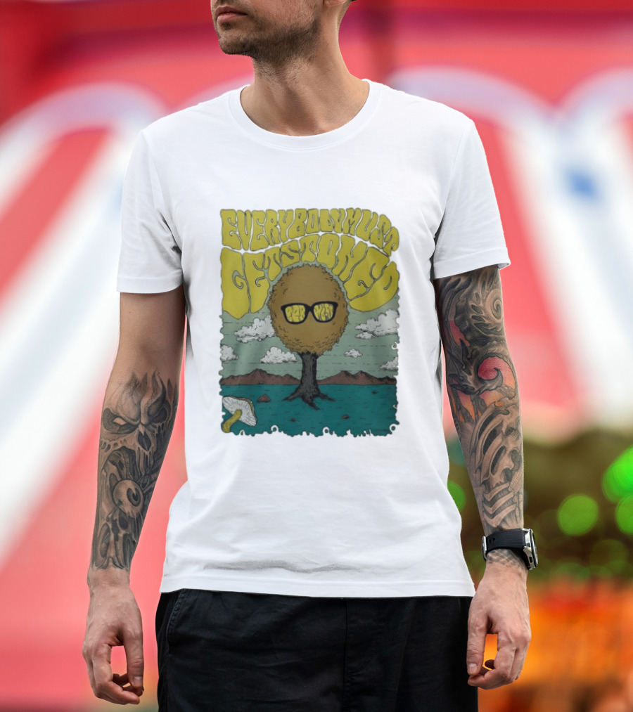 Everybody Must Get Stoned Bob Dylan Psychedelic Mushroom T-Shirt