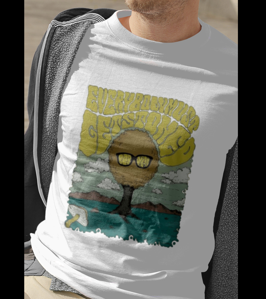 Everybody Must Get Stoned Bob Dylan Psychedelic Mushroom T-Shirt