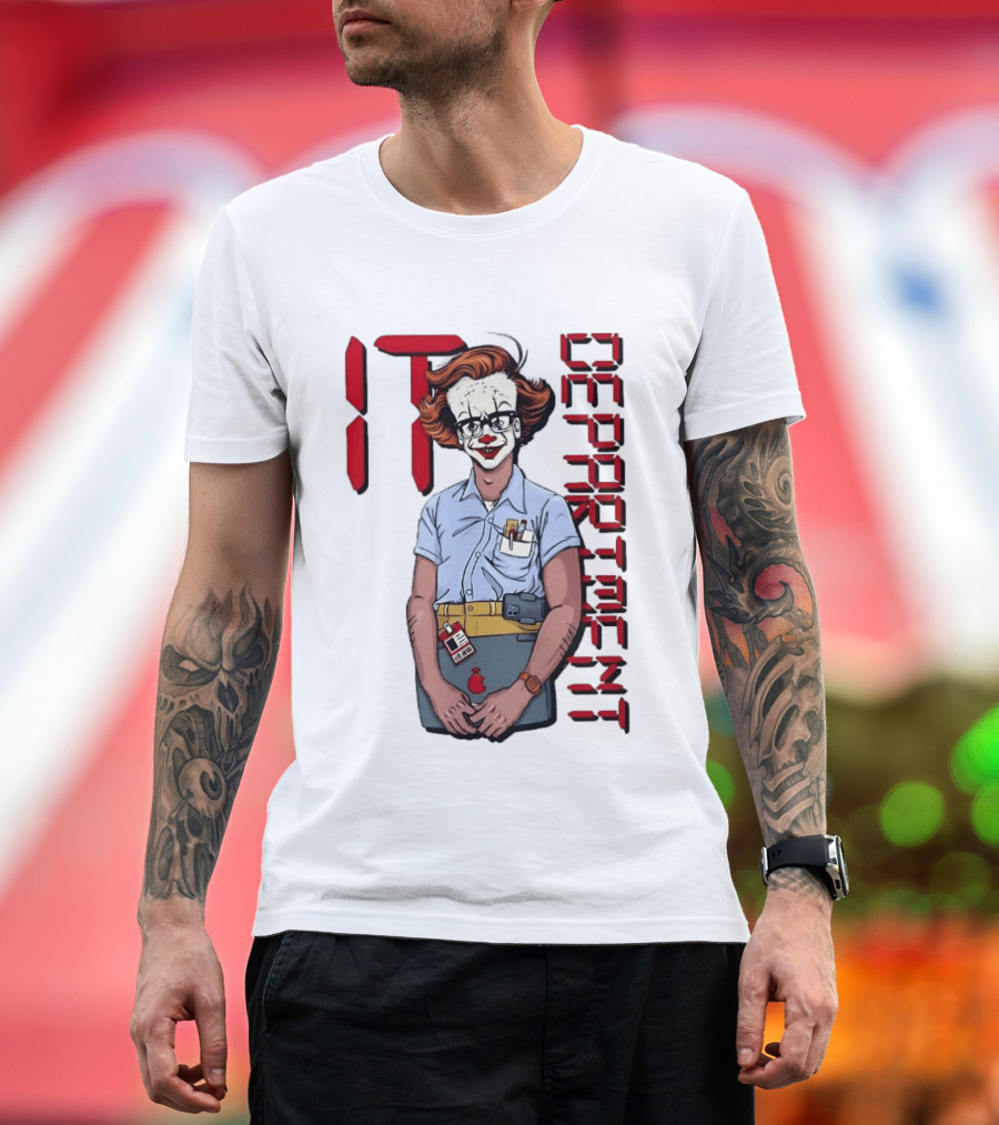 Pennywise IT Department Nerd Humor T-Shirt