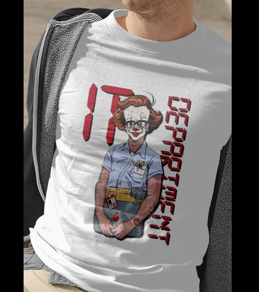 Pennywise IT Department Nerd Humor T-Shirt