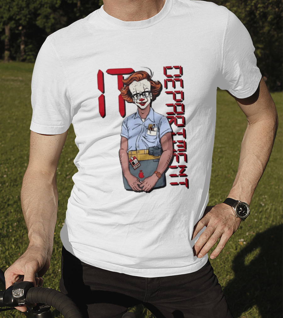 Pennywise IT Department Nerd Humor T-Shirt