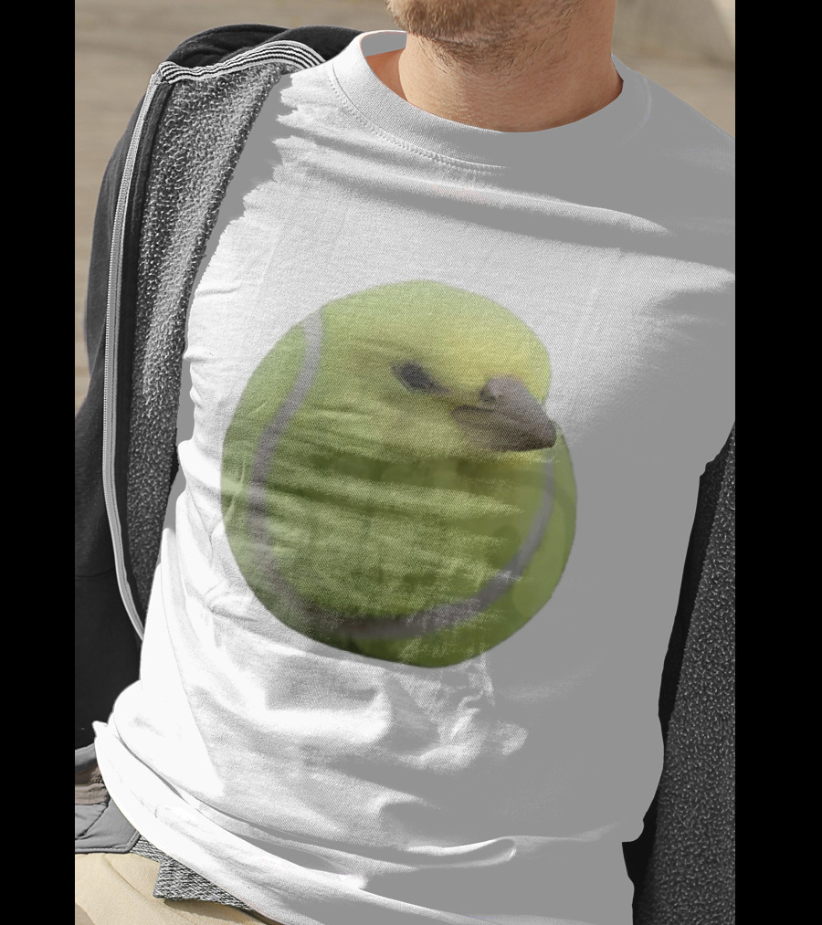 Silly Tennis Ball Bird Meme T-Shirt