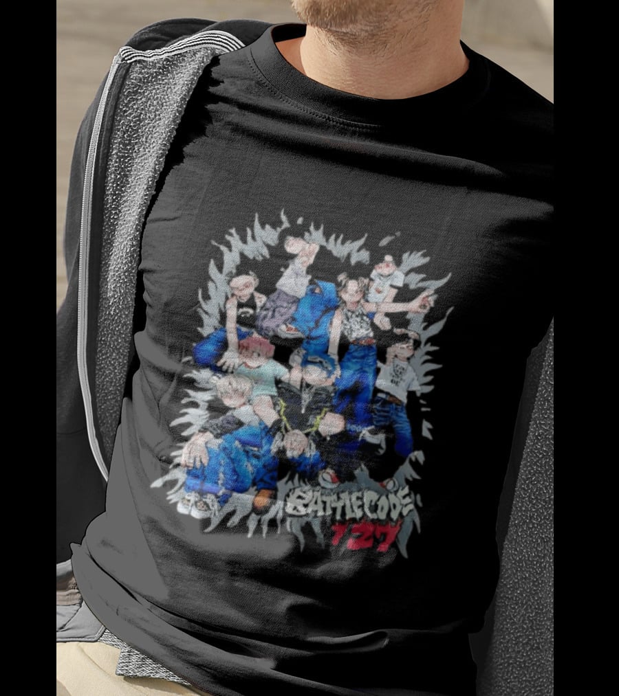 Battle Code 127 Anime Crew In Dynamic Poses T-Shirt