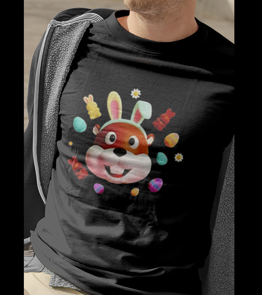 Bucees Easter Bunny Celebration With Colorful Eggs And Gummy Bears T-Shirt