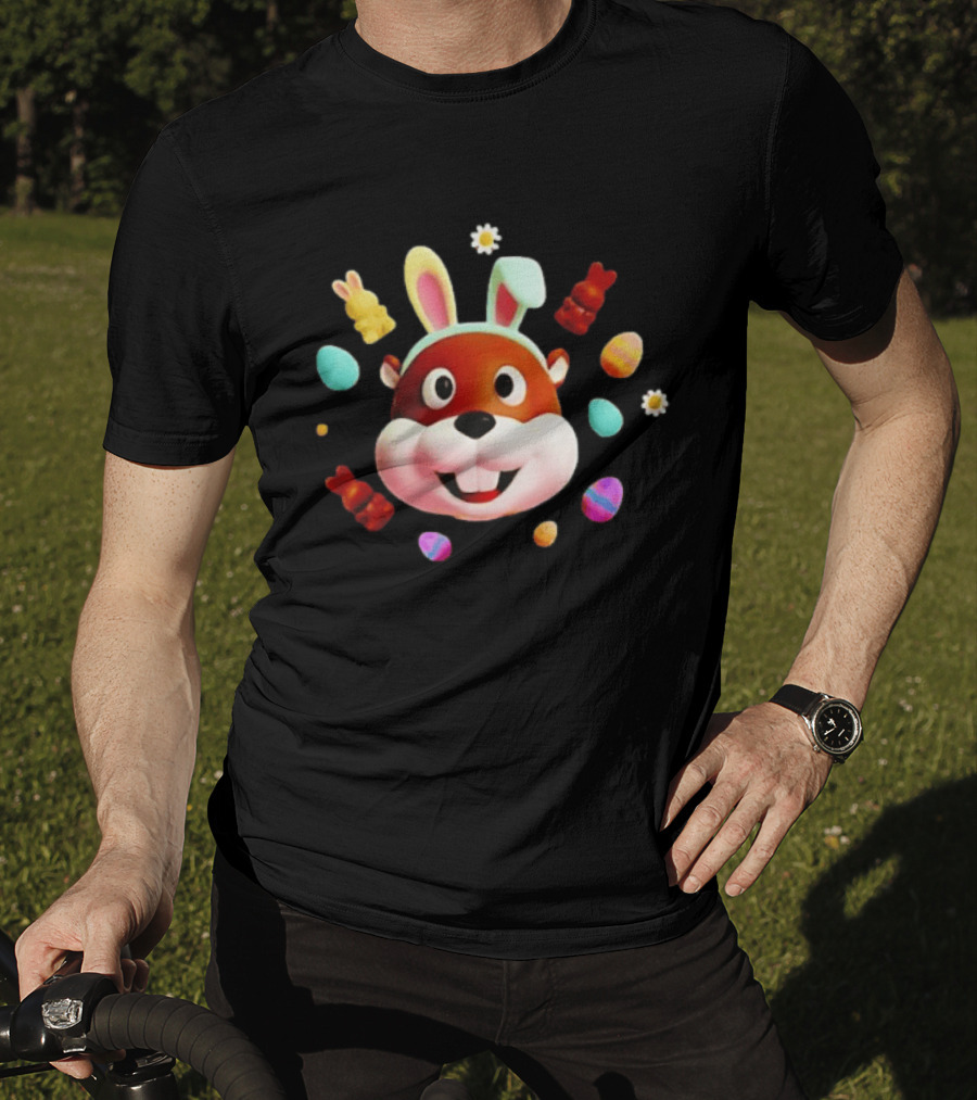 Bucees Easter Bunny Celebration With Colorful Eggs And Gummy Bears T-Shirt