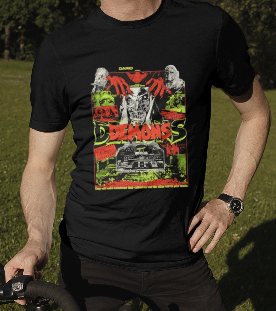 Dario Argento Demons 80s Horror Cult Movie Retro Visuals Gruesome Cinematic Experience T-Shirt
