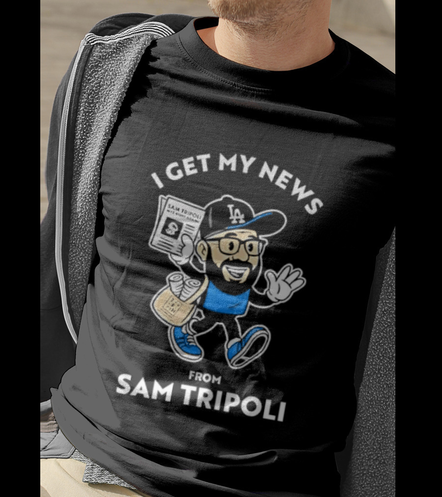 Sam Tripoli Los Angeles News Character LA Cap T-Shirt