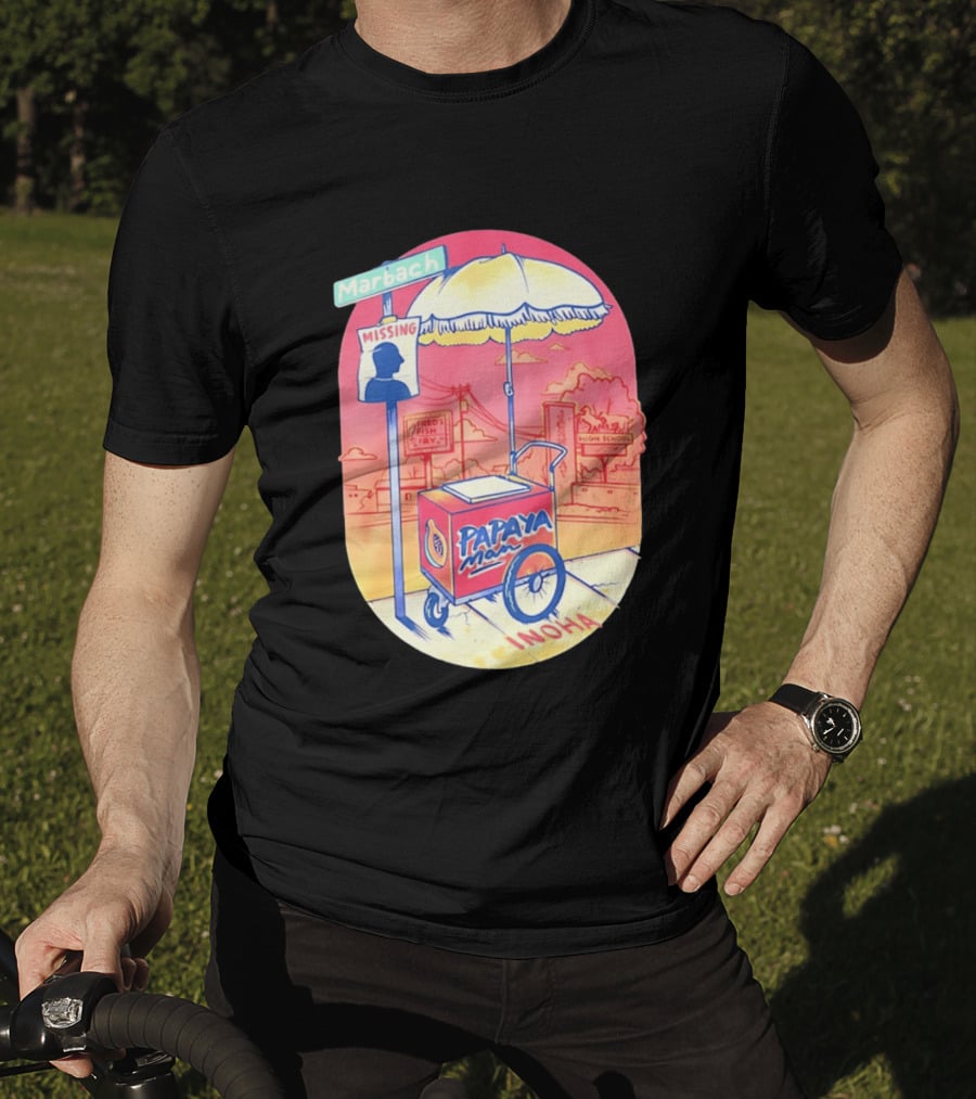 Marbach Inoha Papaya Man Missing High School Fred's Fish Fry T-Shirt