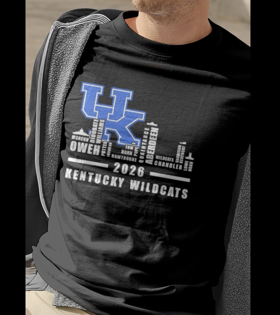 Kentucky Wildcats UK Logo 2026 Skyline Owen Players T-Shirt
