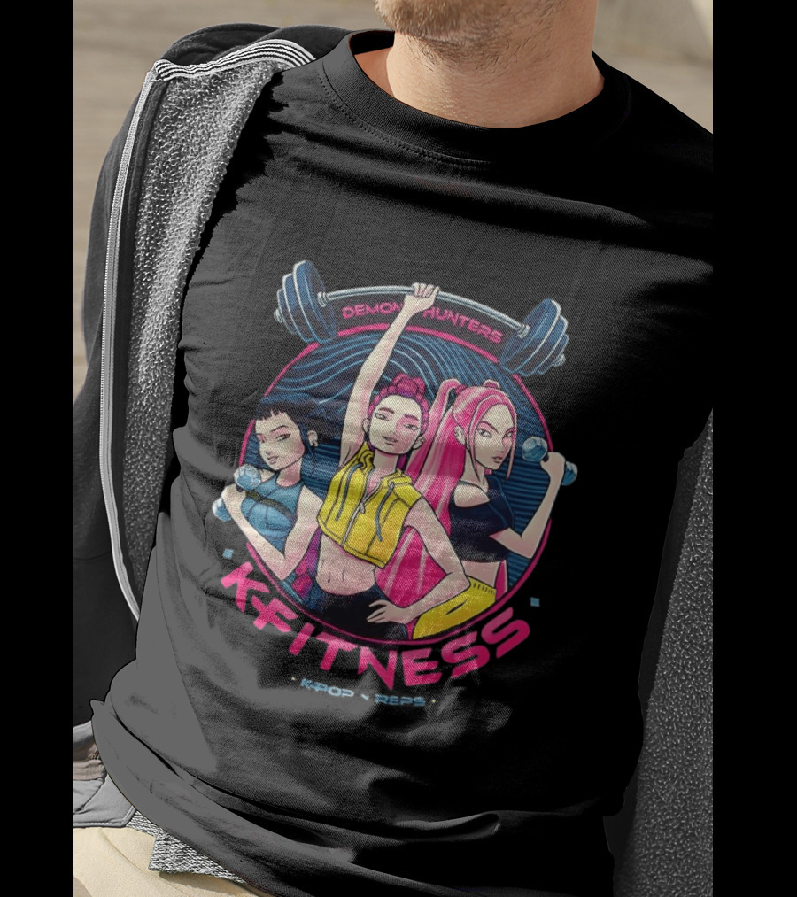 Demon Hunters Kpop Fitness Meme Kpop Reps T-Shirt