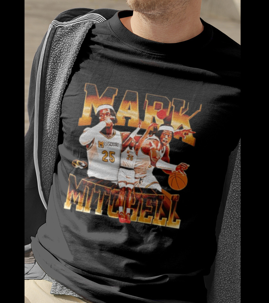 Mark Mitchell Missouri Basketball 25 Mizzou Tigers T-Shirt