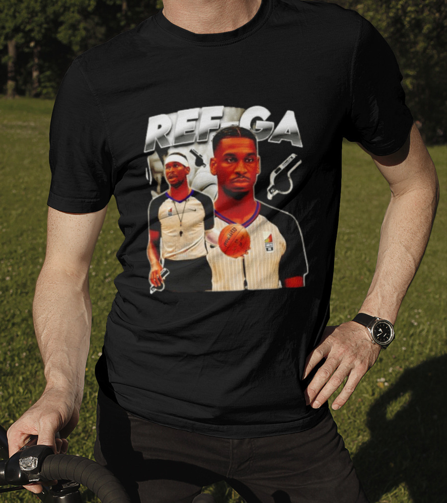 Shai Gilgeous Alexander Basketball Referee Whistle Court Game T-Shirt