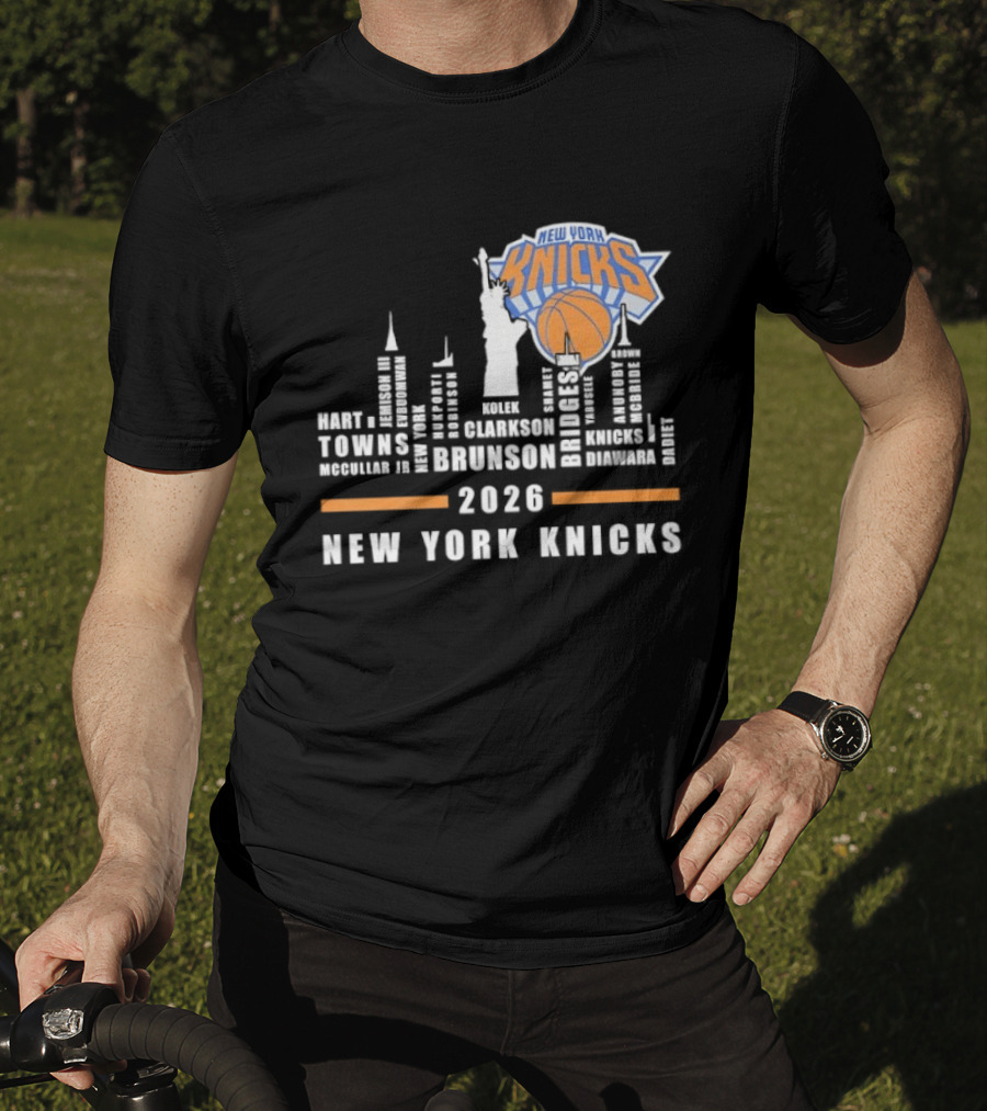 New York Knicks 2026 Players Name Of The Skyline City T-Shirt
