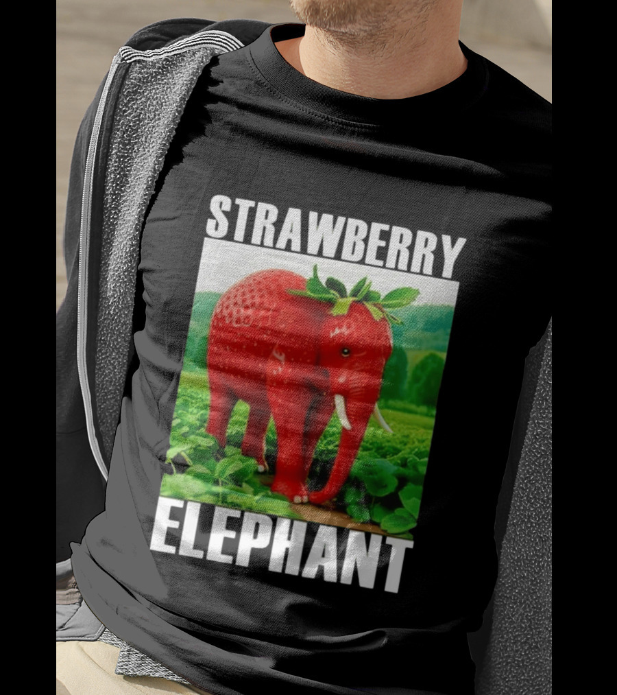 Strawberry Elephant Brainrot T-Shirt