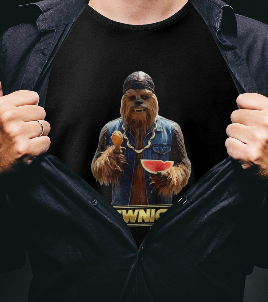 Chewnigga Fried Chicken And Watermelon X Chewbacca Meme T-Shirt