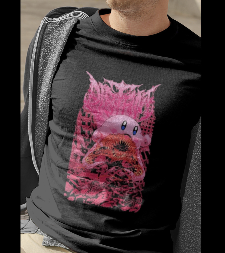 Distant Devourer Kirby Cosmic Horror Crossover Collage T-Shirt