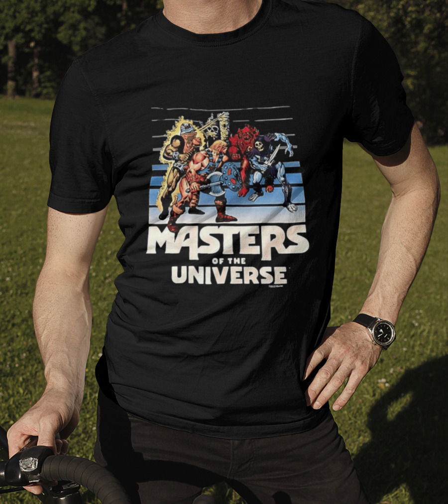Masters Of The Universe He Man And Skeletor Battle Scene T-Shirt