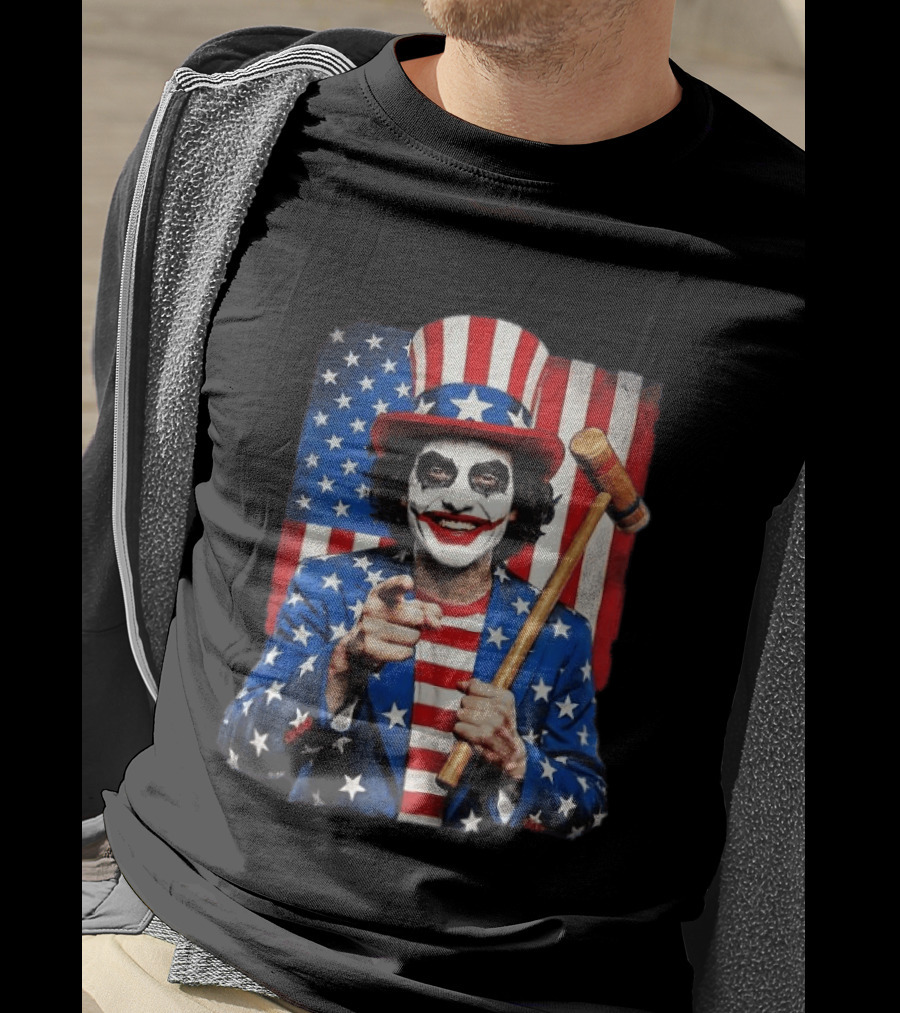 Uncle Jimmy USA Flag Joker Parody Patriotic Costume T-Shirt