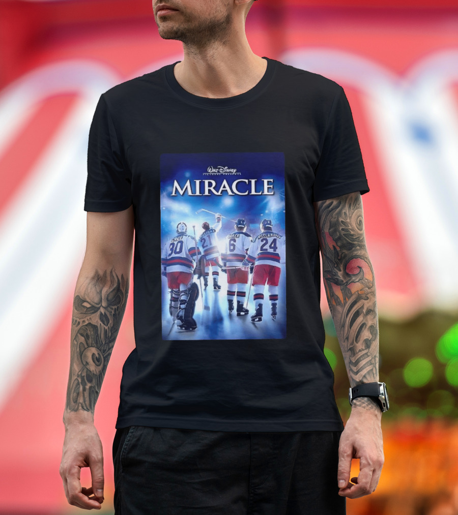 Walt Disney Pictures Presents Miracle NHL Craig Eruzione Baker McClanahan T-Shirt