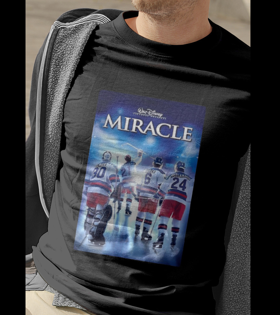 Walt Disney Pictures Presents Miracle NHL Craig Eruzione Baker McClanahan T-Shirt