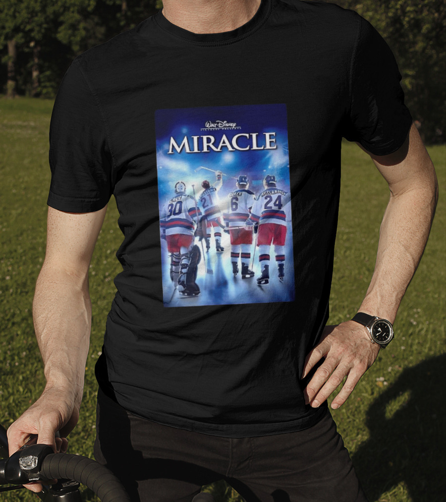 Walt Disney Pictures Presents Miracle NHL Craig Eruzione Baker McClanahan T-Shirt