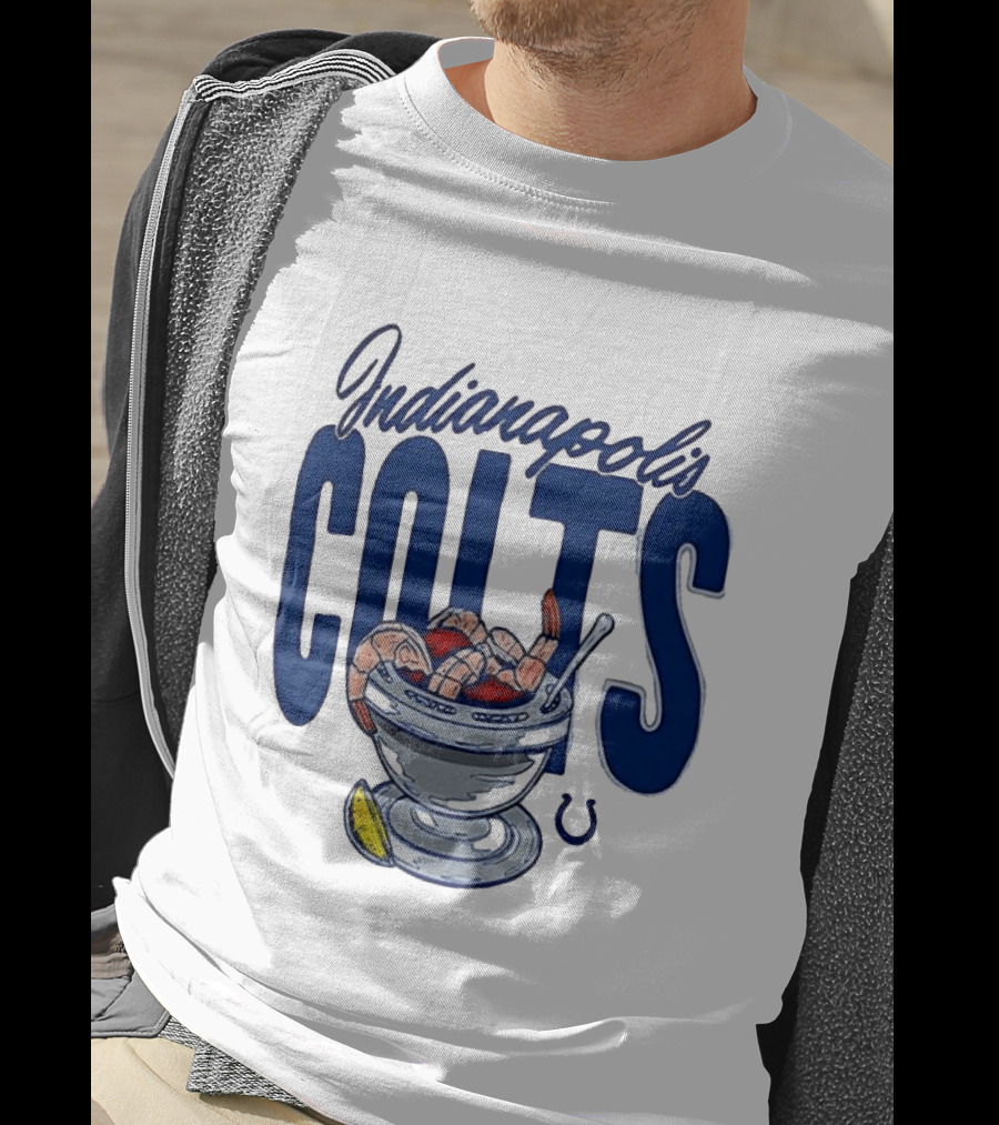 Indianapolis Colts Shrimp Cocktail Bowl Football Team T-Shirt