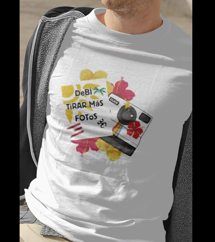 Debi Tirar Mas Fotos Camera Puerto Rico Hibiscus Tropical Blossom T-Shirt