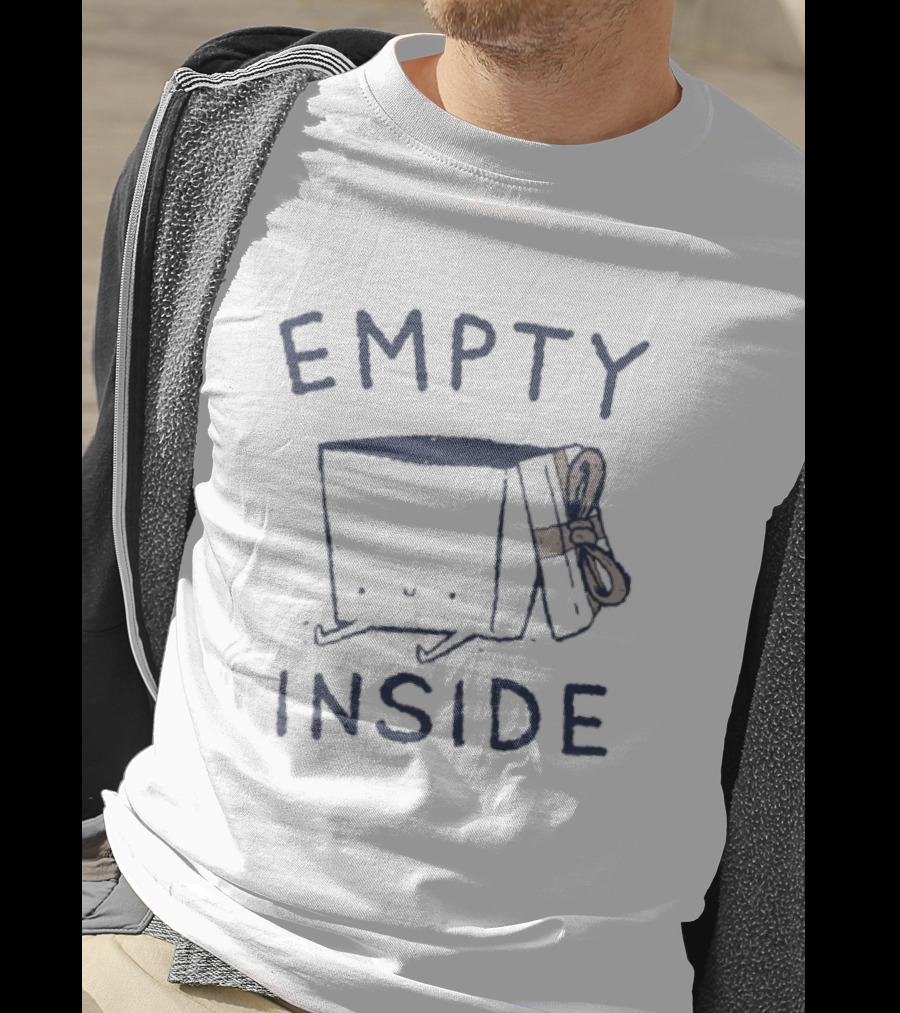Empty Inside Box With Bow Gift Package T-Shirt