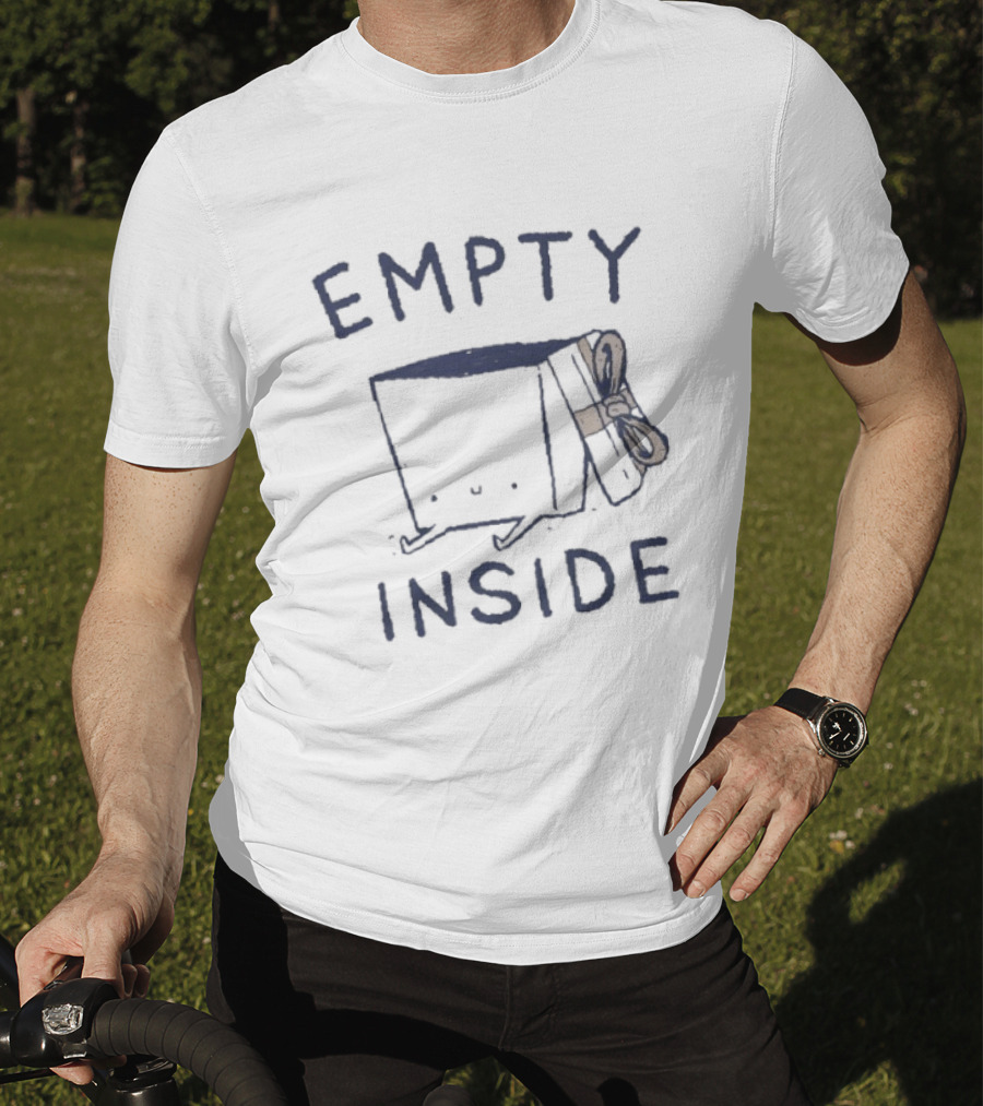 Empty Inside Box With Bow Gift Package T-Shirt