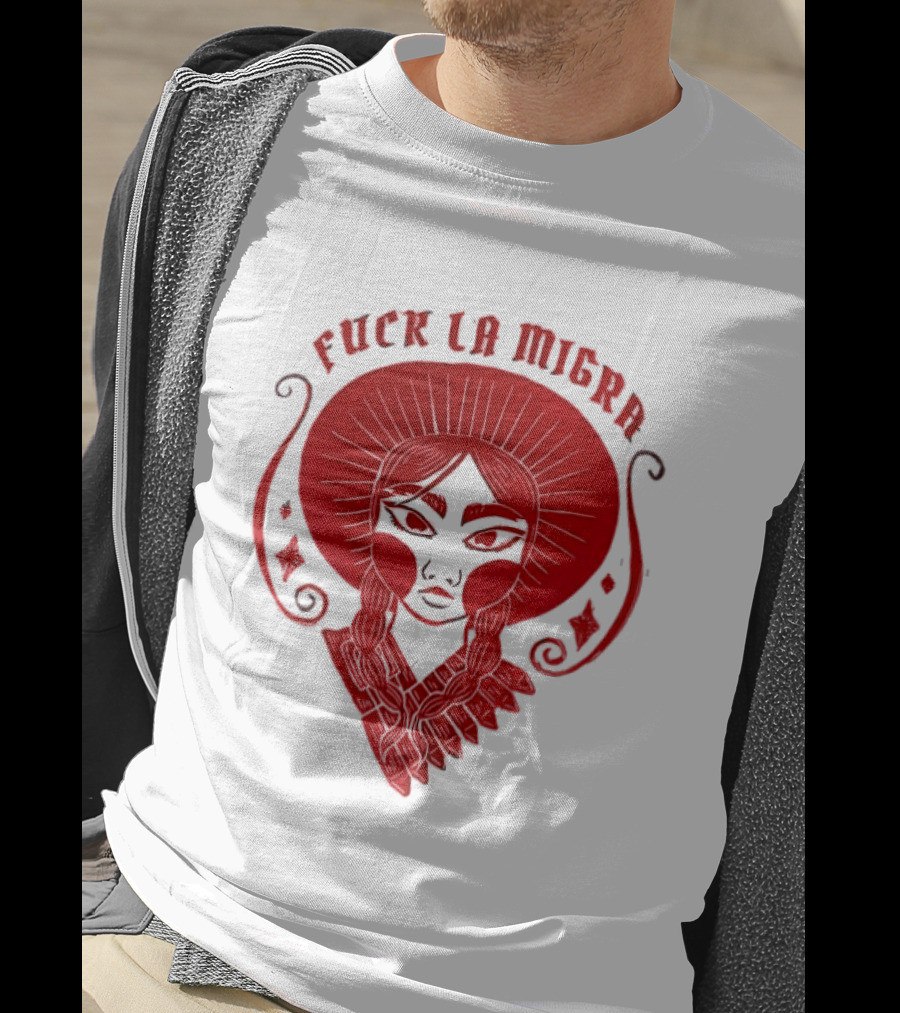Fuck LA Migra Bold Red Empowerment T-Shirt