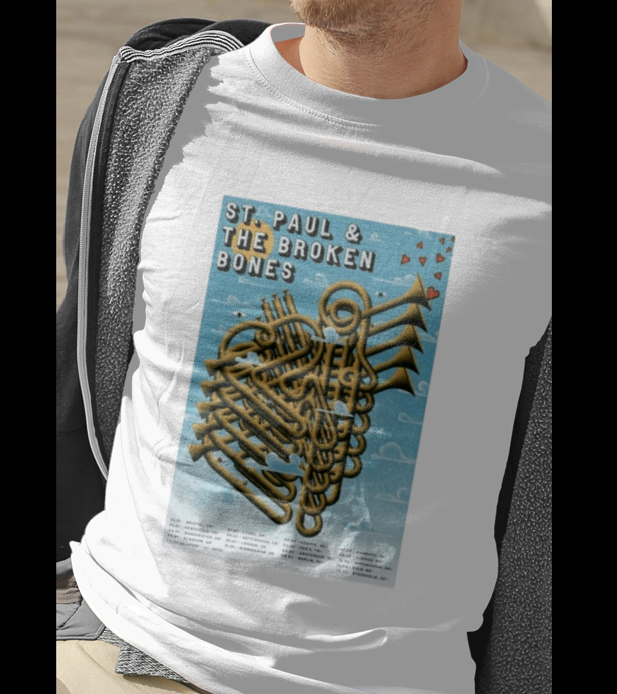 St. Paul & The Broken Bones UK Europe Tour 2026 Dates Bristol Leeds Dublin Paris Barcelona T-Shirt