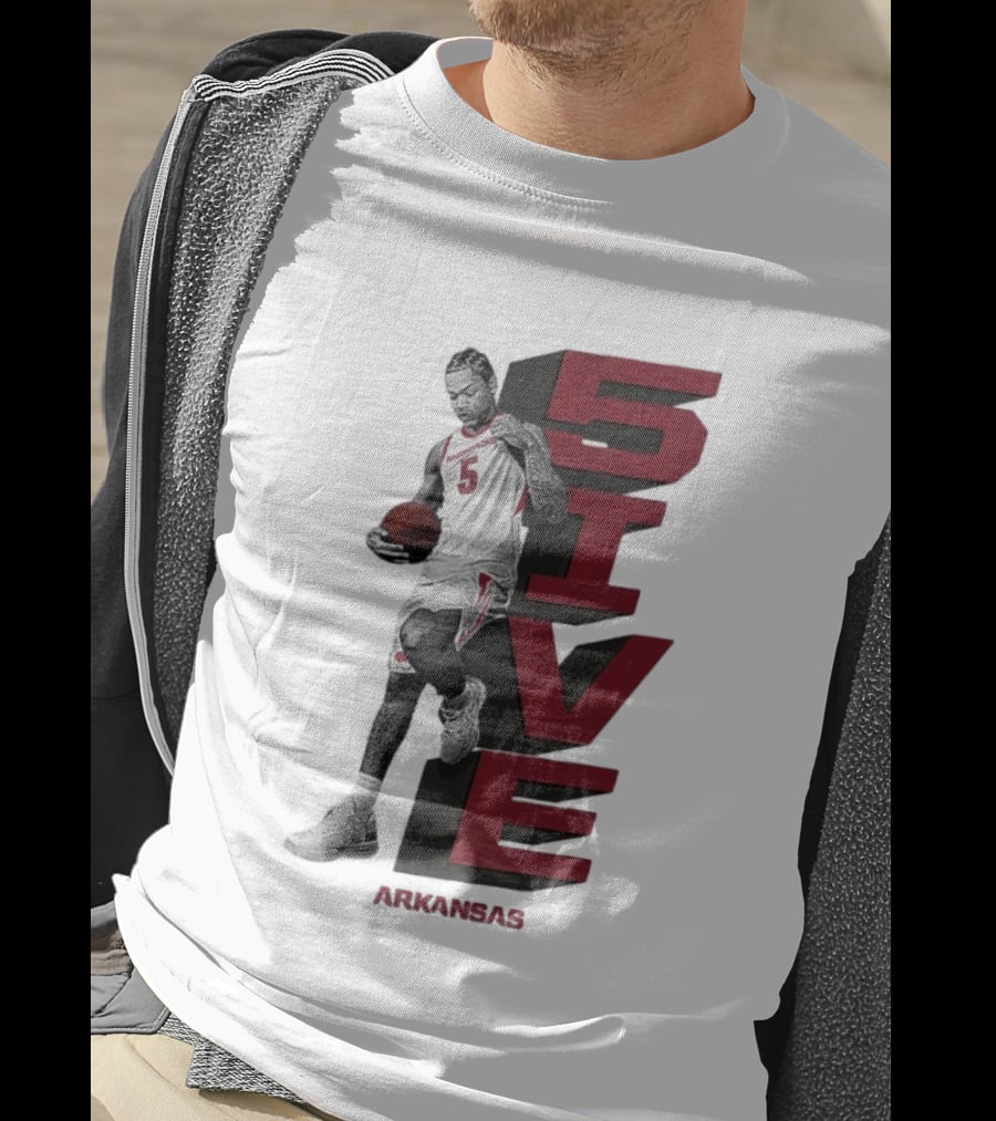 Darius Acuff Jr. 5ive Arkansas Razorbacks Basketball Player T-Shirt