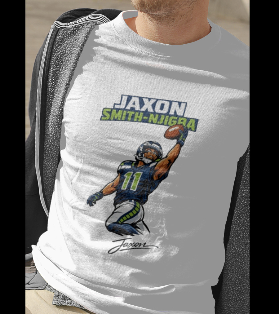 Jaxon Smith Njigba Seattle Football Catch Seahawks Number 11 T-Shirt