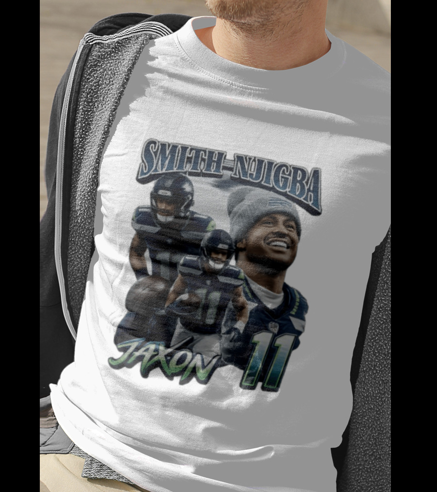 Jaxon Smith Njigba Seattle Seahawks 11 Player 90s T-Shirt