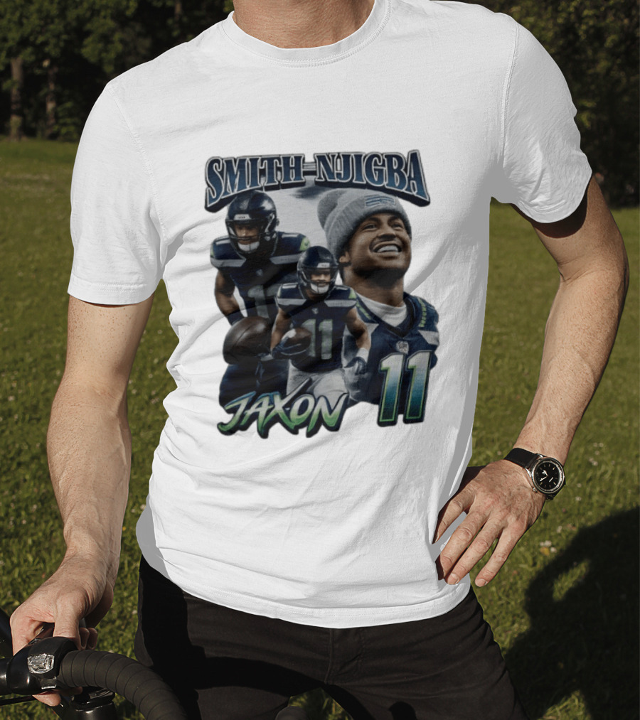 Jaxon Smith Njigba Seattle Seahawks 11 Player 90s T-Shirt