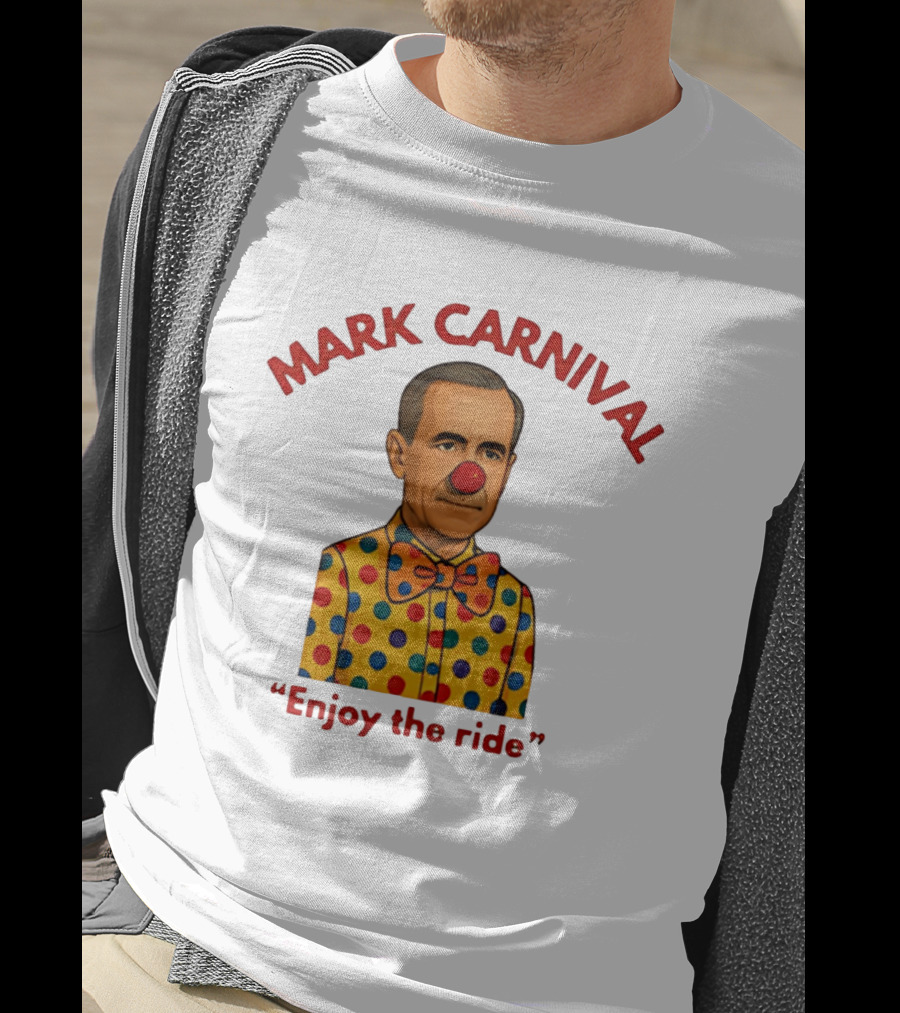 Mark Carnival Enjoy The Ride Clown Polka Dot Bow Tie T-Shirt
