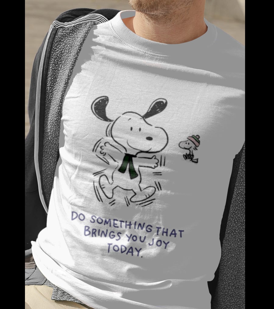 Snoopy Do Something That Brings You Joy Today Peanuts Comic T-Shirt