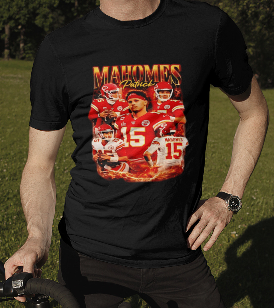 Patrick Mahomes Kansas City 90s KC Football Quarterback Chiefs NFL Champion T-Shirt