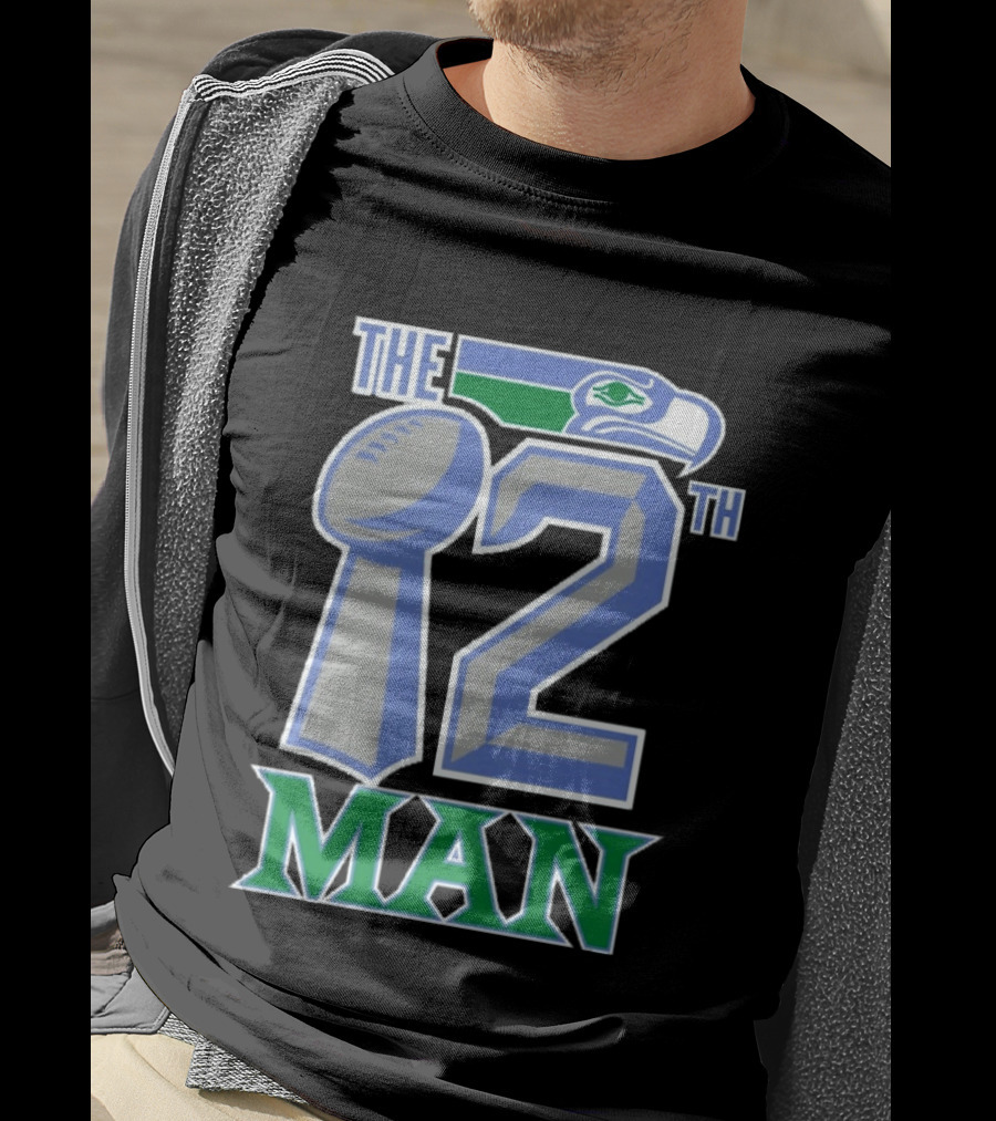 The 12th Man Seattle Bird Fan Football T-Shirt