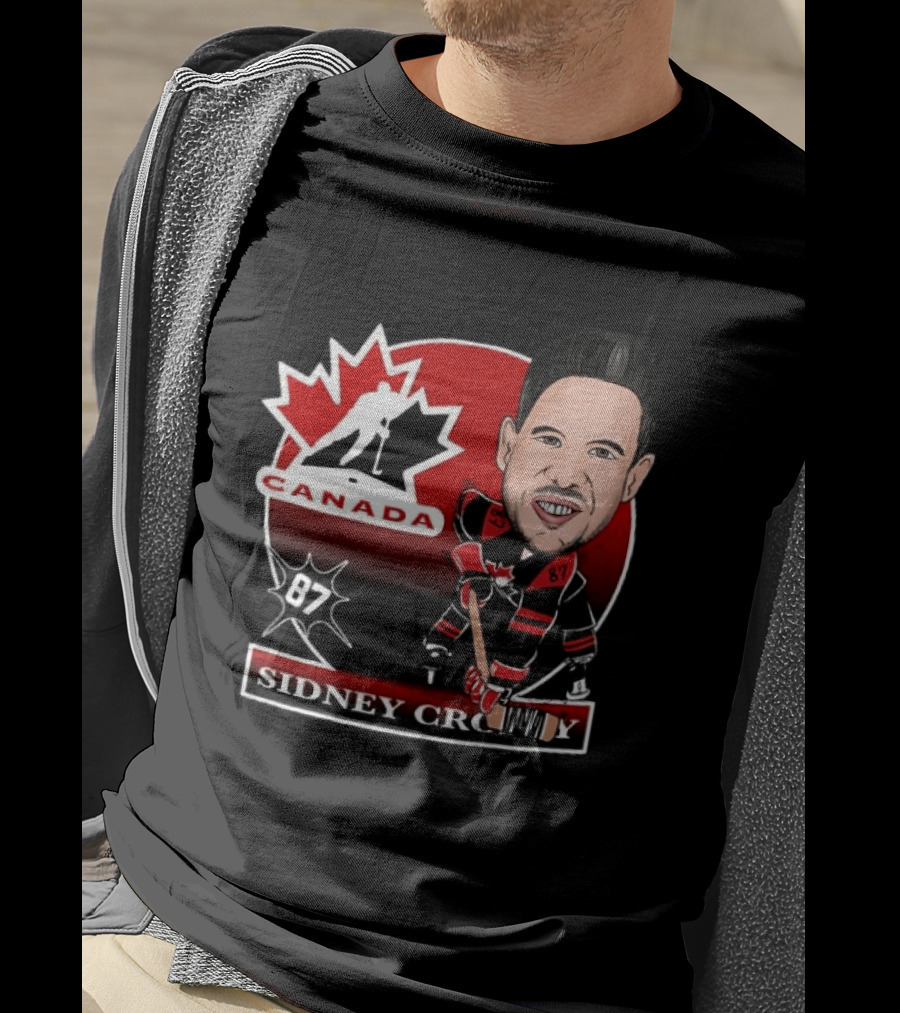 Sidney Crosby Canada Hockey Caricature Number 87 T-Shirt
