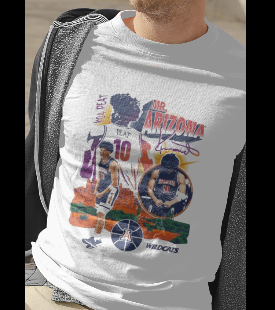 Koa Peat Mr Arizona Wildcats Number 10 Basketball T-Shirt