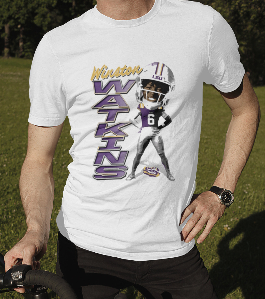 Winston Watkins LSU Tigers Football Caricature T-Shirt
