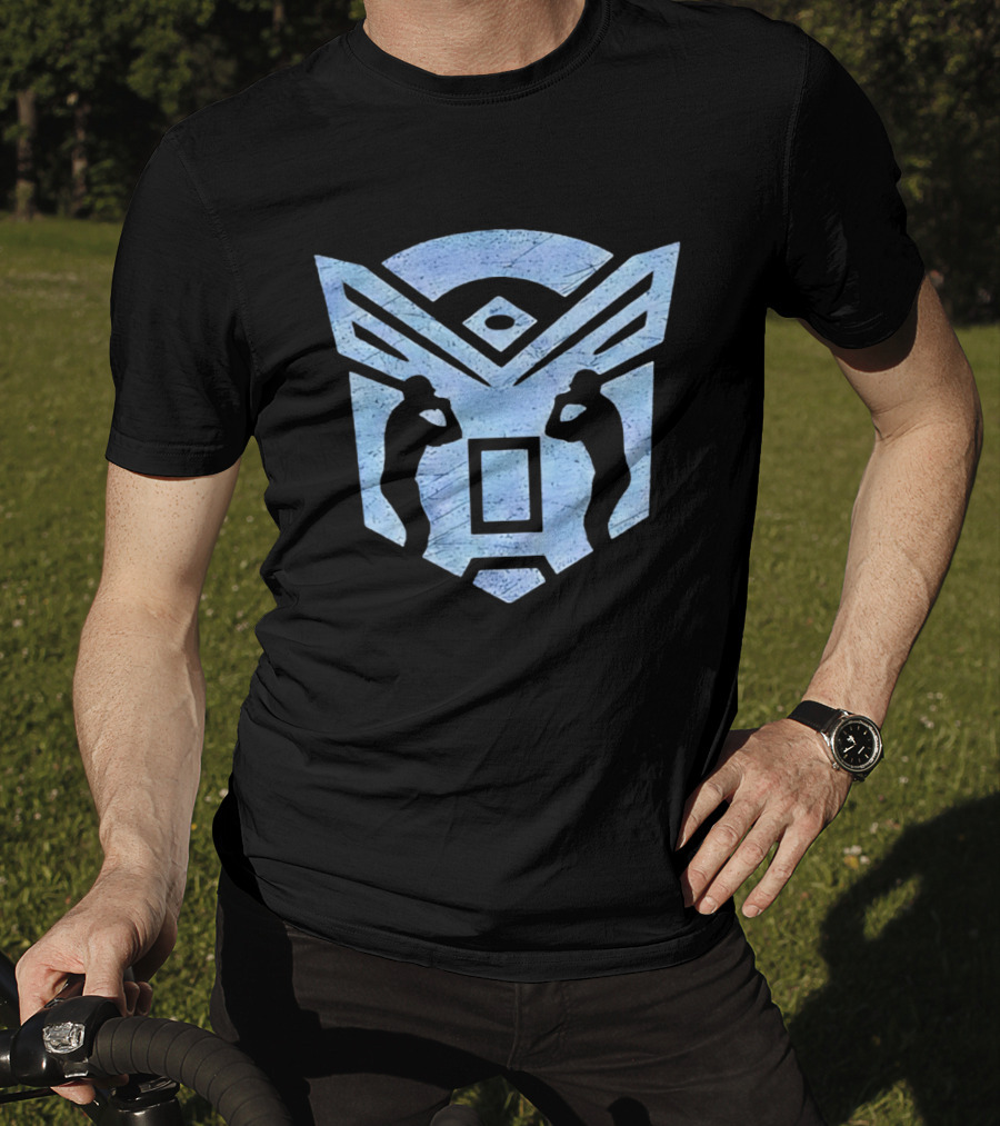 Autobats Baseball Transformers Logo Fusion T-Shirt