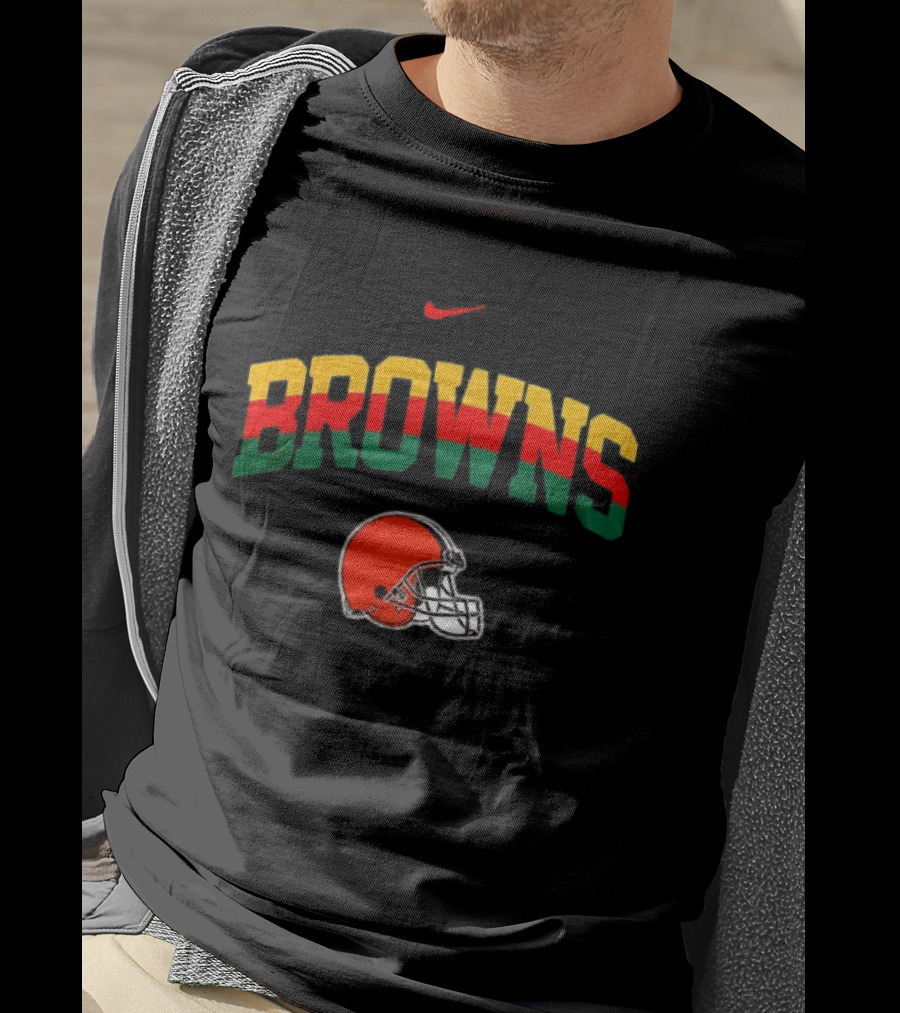 Cleveland Browns African Heritage 100 Years Nike Football T-Shirt