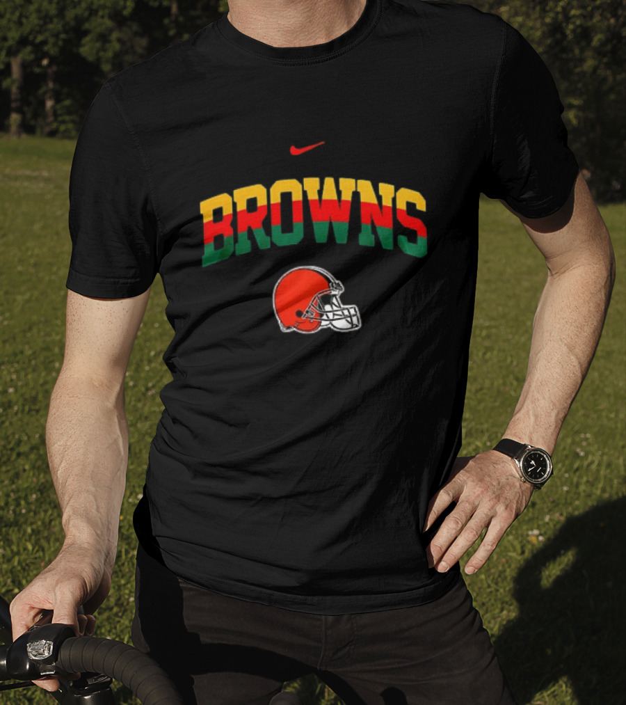 Cleveland Browns African Heritage 100 Years Nike Football T-Shirt