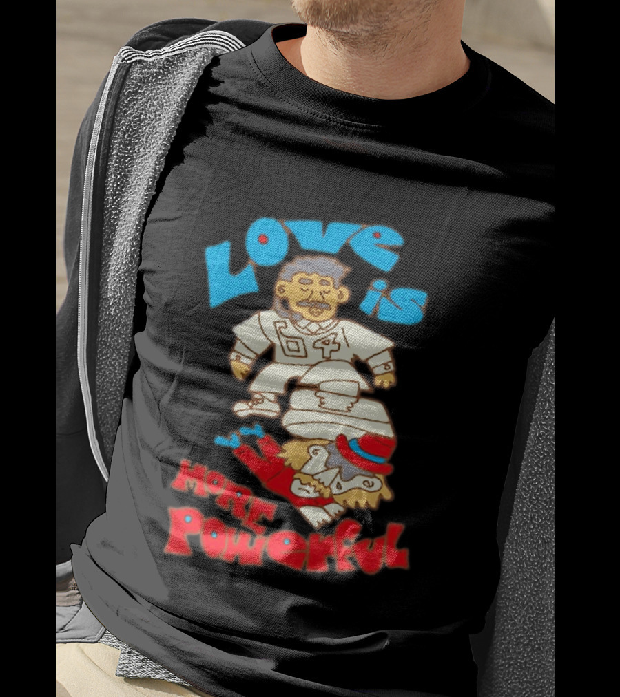Love Is More Powerful Sam Lane 04 Football Tackle Cartoon T-Shirt