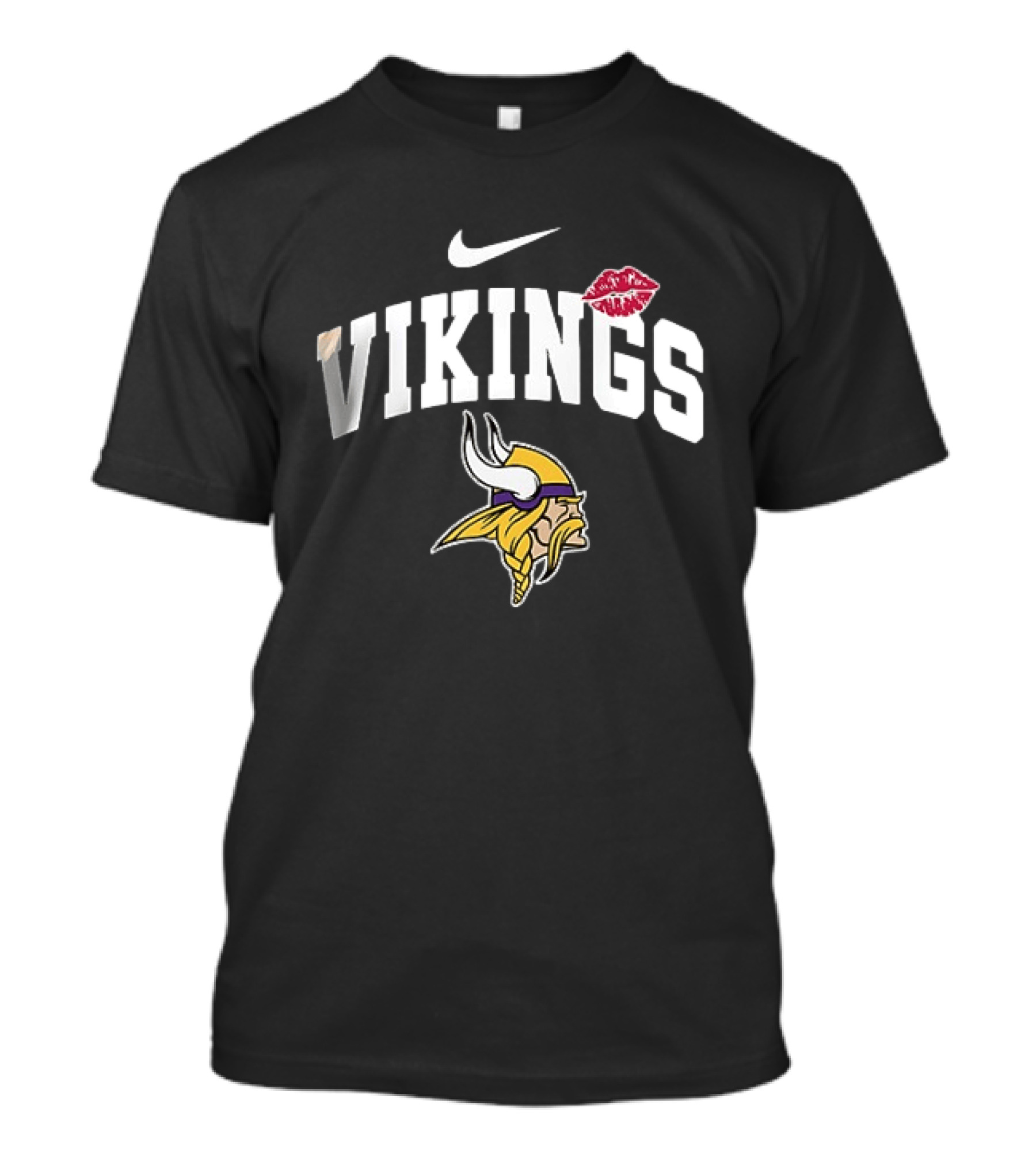 Vikings Nike Makeup Artist Lips Minnesota Football T-Shirt
