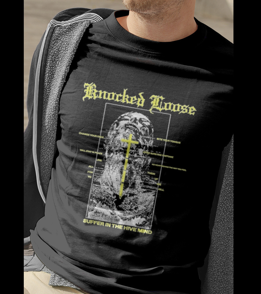 Knocked Loose Suffer In The Hive Mind Cross With Statue T-Shirt