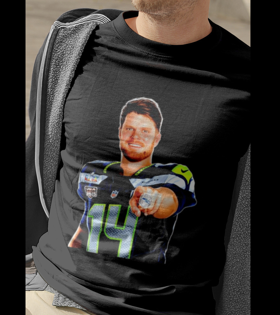 Seahawks Sam Darnold Champions Ring USA 150 NFL Honors T-Shirt